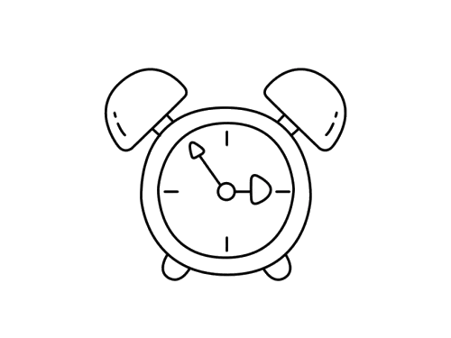 闹钟简笔画